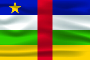 The Realistic National Flag of the Central African Republic