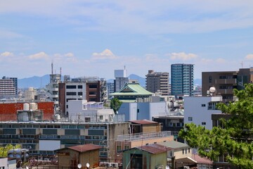 Fototapeta premium 大垣城からの眺望・東方面（岐阜県・大垣市）