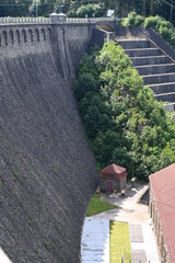 Bobertalsperre mit Staumauer Zapora Pilchowice na rzece Bóbr und Wasserkraftwerk Pilchowitz, bei Jelenia Góra, Polen, © GrebnerFotografie