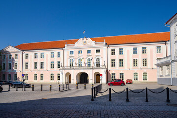 Obraz premium The Parliament Of Estonia in Tallinn.