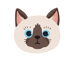 シャム猫　顔