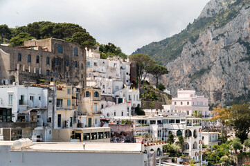 Fototapeta na wymiar Cityscape of Capri, Italy