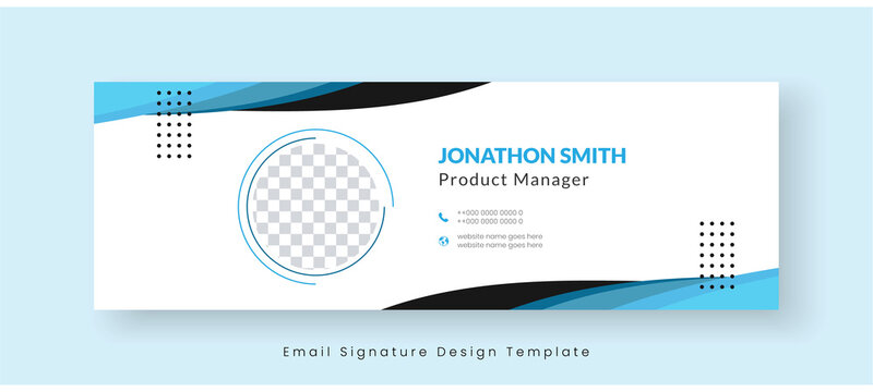 Email Signature Footer Modern Creative And Clean Business Email Signature Design Template. Use For Your Personal Or Corporate Social Media Cover Simple And Minimalist Design For Email Footer.