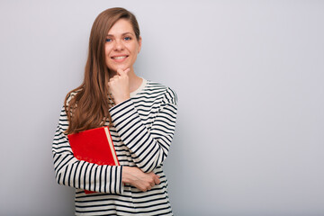 Obraz premium Smiling woman isolated portrait