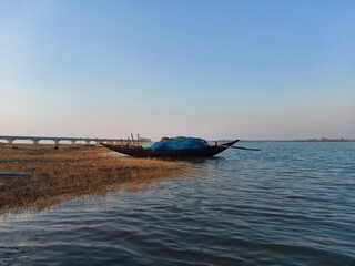 Fototapeta premium boat on the beach