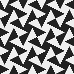 Decorative pattern black and white and angular. Vector for print and design.