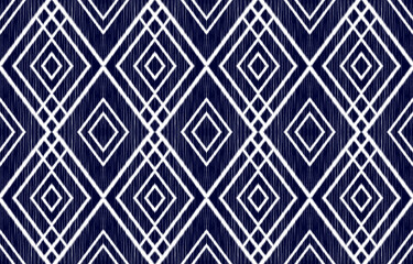 Geometric ethnic ikat seamless pattern in tribal. American, Mexican style. Design for background, wallpaper, illustration, fabric, clothing, carpet, textile, batik, embroidery.