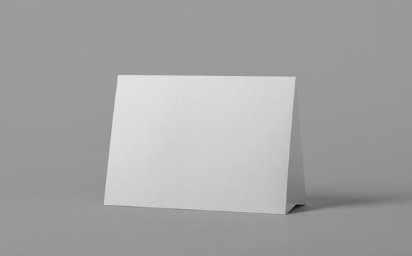 Table tent card mockup template with copy space for your logo or graphic design