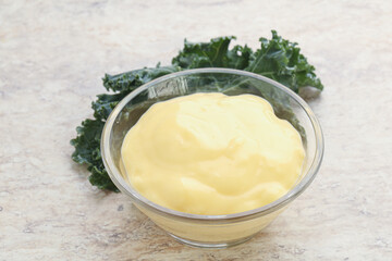 Cheese sauce in the bowl
