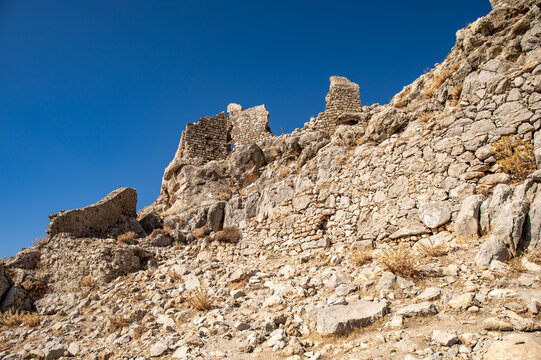 Feraklos castle overlooking Charaki, Rhodes 
