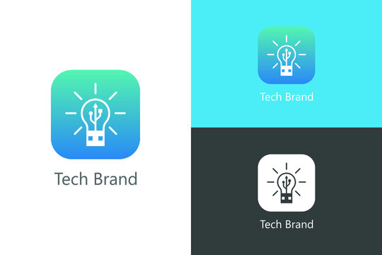 Logo Template USB and Bulb