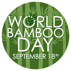 Fototapeta premium World Bamboo Day September 18