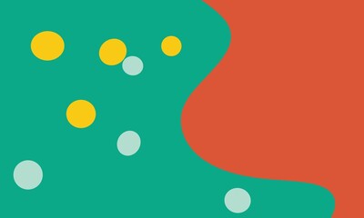 Vector fluid fluid color pattern for brochure cover template background design with fun color can round