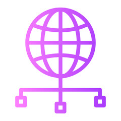 Global gradient icon