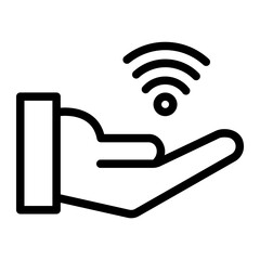 Wifi Signal line icon