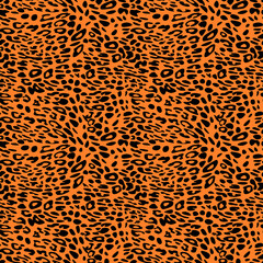 Abstract modern leopard seamless pattern. Animals trendy background. Color decorative vector stock illustration for print, card, postcard, fabric, textile. Modern ornament of stylized skin