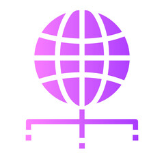 Global gradient icon