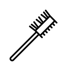 Shoe Cleaning flat line icon. Shoe Care, washing, processing, protection. Outline sign mascara for mobile concept and web design, store