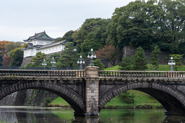 Fototapeta na wymiar The Imperial Palace in Tokyo, Japan.