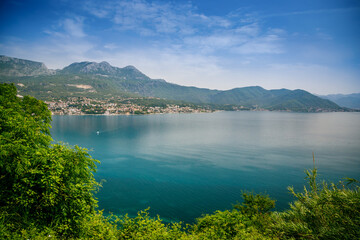 Fototapeta na wymiar View of the Kotor Bay
