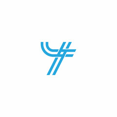 Obraz premium number four linked tags geometric logo vector