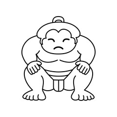 Sumo wrestler icon