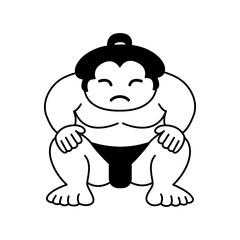 Obraz na płótnie Canvas Sumo wrestler icon