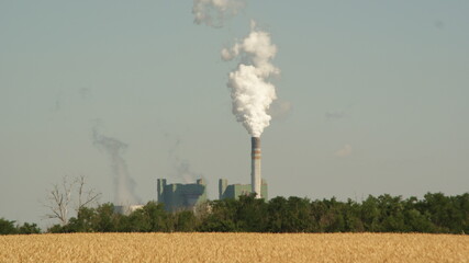 Kraftwerk, Natur,qualm, kraft, umweltverschmutzung, fabrik, schornstein, energie, umwelt, dampf, branche, pflanze, kern, himmel, gewerblich, emporragen, elektrizität, station, kohle, luft, smog, abküh