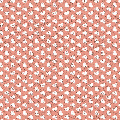 Cute seamless pattern for valentine's day, heart simple shape