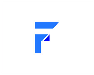 Abstract letter F logo icon