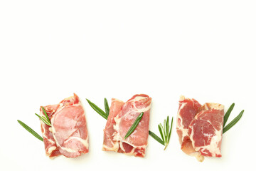 Concept of delicious Spanish cuisine - jamon, space for text