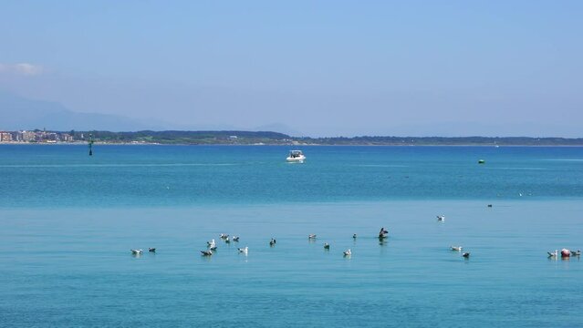 Anzio Harbor in the summer, Italy