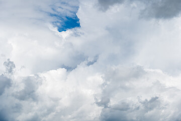 Beautiful cloudy sky for background and wallpaper. Sky before rain with copy space.