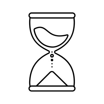 Black line icon for Hourglass
