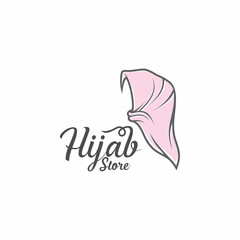 Hijab logo vector hijab vector graphic design