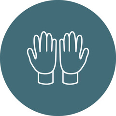 Obraz premium Gardening Gloves Icon