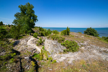  Beautiful view of Muhu Island coastline, Estonia