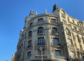 beautiful buildings in Madrid, Spain