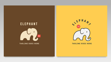 Elephant logo design vector template and Illustration. Animal logo vector