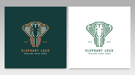 Elephant logo design vector template and Illustration. Animal logo vector
