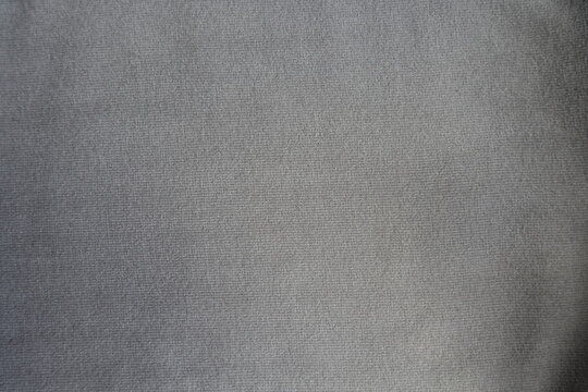 Top view of gray wool, viscose and polyester jersey fabric