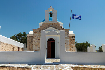Paros. Greece. 06-05-2022. Little church at Paros. Cyclades Islands Greece.