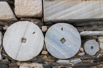 Paros. Greece. 06-05-2022. Tower of ancient Frankish Castle at Paros. Cyclades Islands Greece.