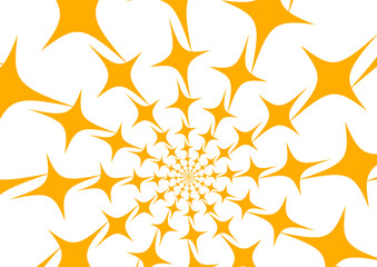 放射状に広がるキラキラの背景素材。頭を打った時の星。