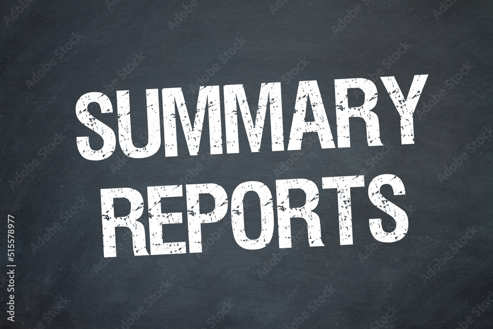 Wall mural summary reports