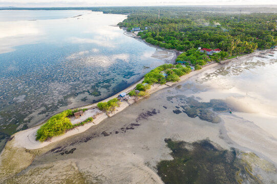 A small strip of land at the tip of Tondol Beach in Agno, Pangasinan.
