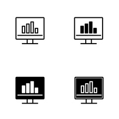 Analysis icon vector set. profit illustration sign collection. analytics symbol. schedule logo.