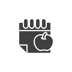 Diet day vector icon