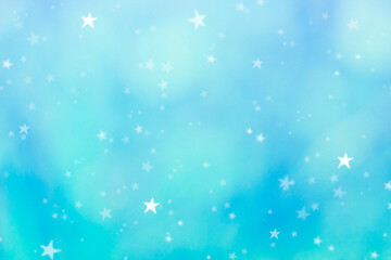 Fototapeta na wymiar Stars on a blue background