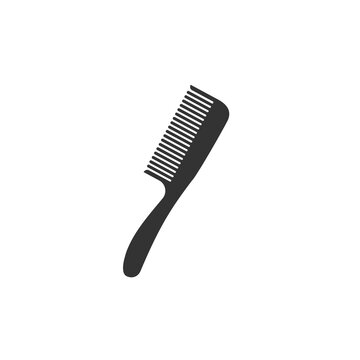 Women's comb icon. Hair styling tool symbol. Sign hairdresser vector.